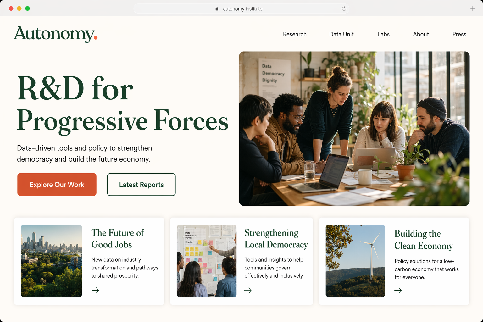Refined Website Hero